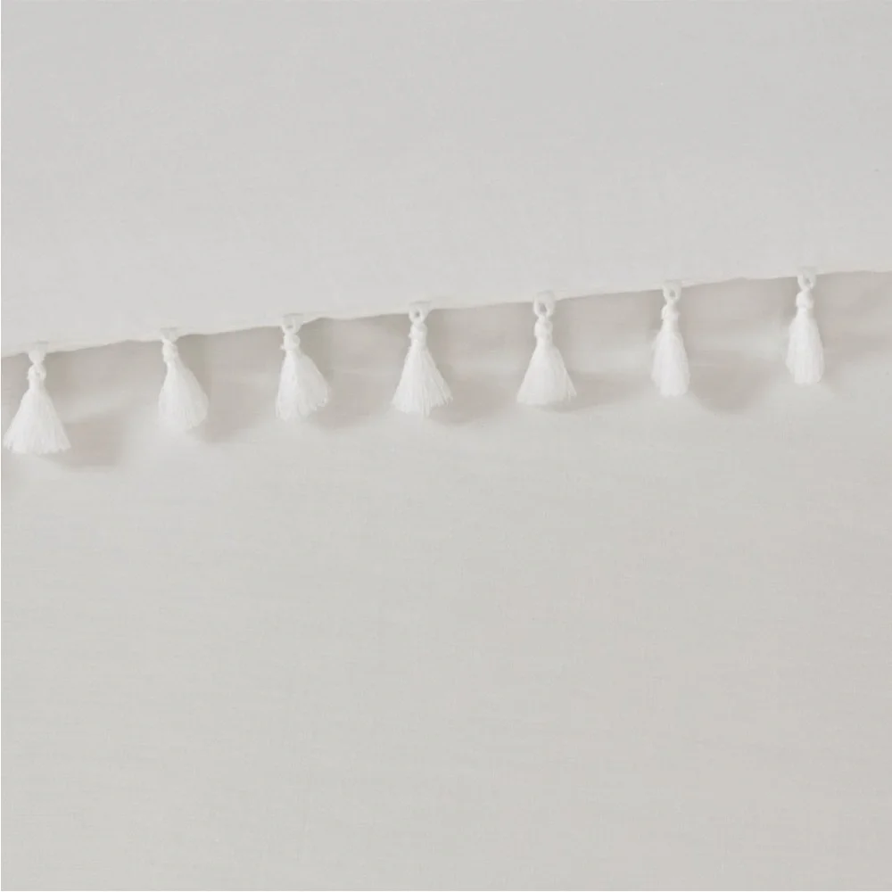 MADISON PARK NWT 3pc dual cotton duvet cover set -white -full/queen